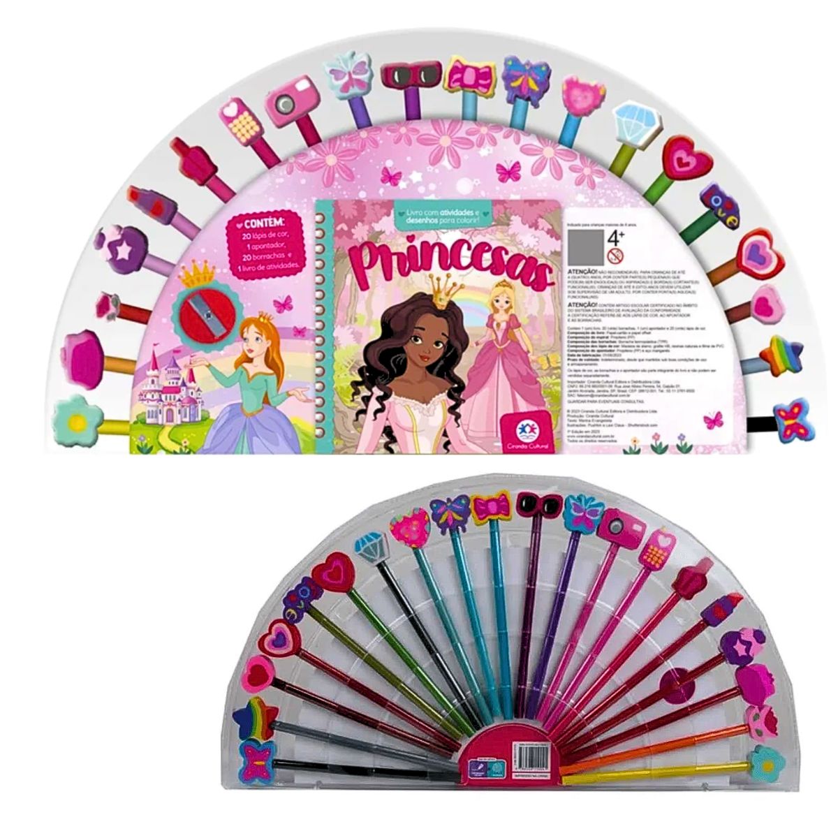 Kit Livro De Colorir E Atividades Borrachas Divertidas Princesas - Ciranda Cultural Kit Livro De Colorir E Atividades Borrachas Divertidas Princesas - Ciranda Cultural